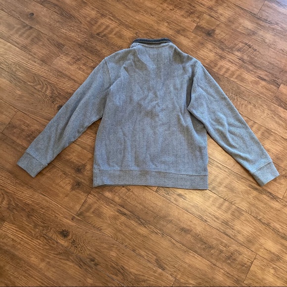 Lands End Men’s Pullover Sweater Medium Zip 38 40 - Picture 6 of 9